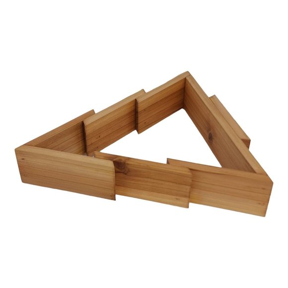 Handcrafted Christmas Tree Wooden Decoration Tabletop Mantel Rustic 13" Tall x 1 - Picture 2 of 10